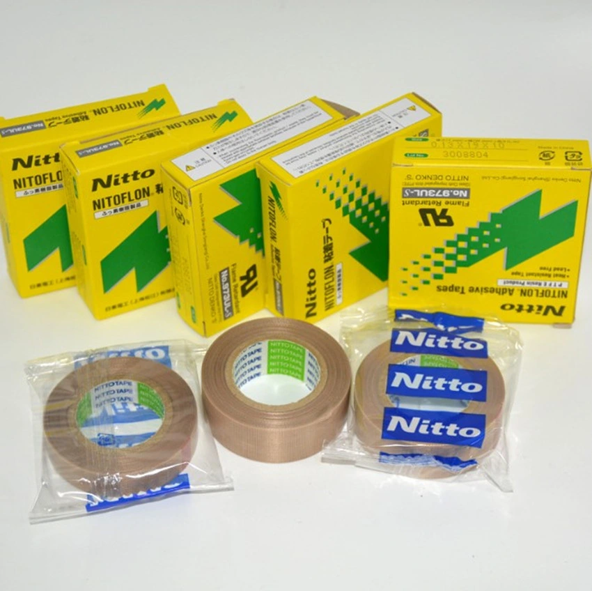 Nitto 973UL Glass Cloth Coated with PTFE Silicone Adhesive Tape for Packaging Machine