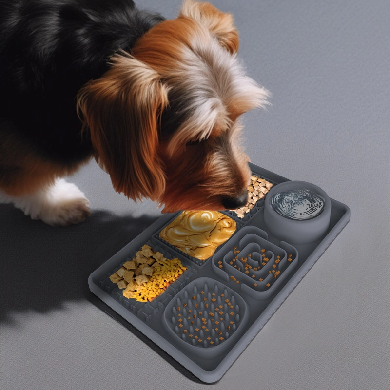 Silicone Slow Eating Dog Cat Pet Bowl Mat for Fast Eaters