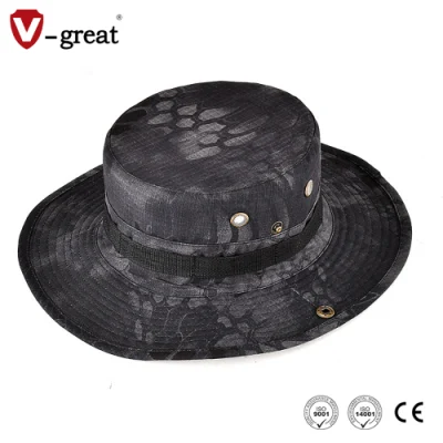 Black Python/Dark Night/Sand/Tiger Stripe Camouflage Outdoor Tactical Boonie Hat