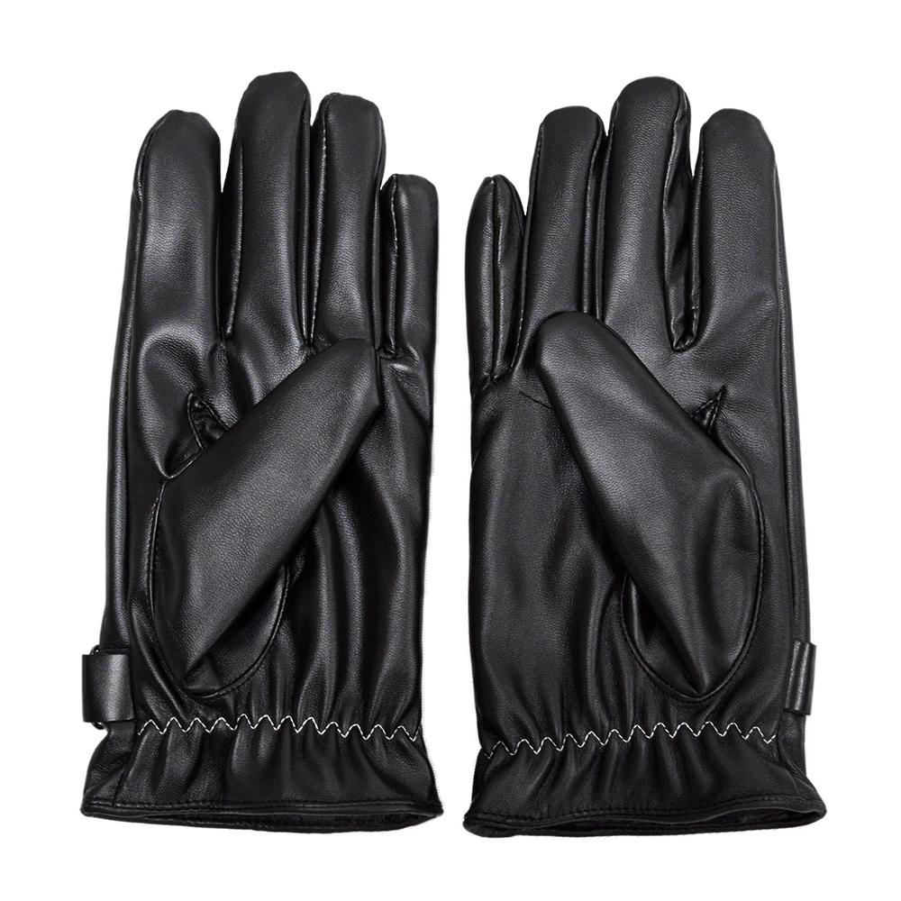 Outdoor PU Leather Mens Driving Touch Screen Wholesale Fashion Winter Mens Leather Gloves