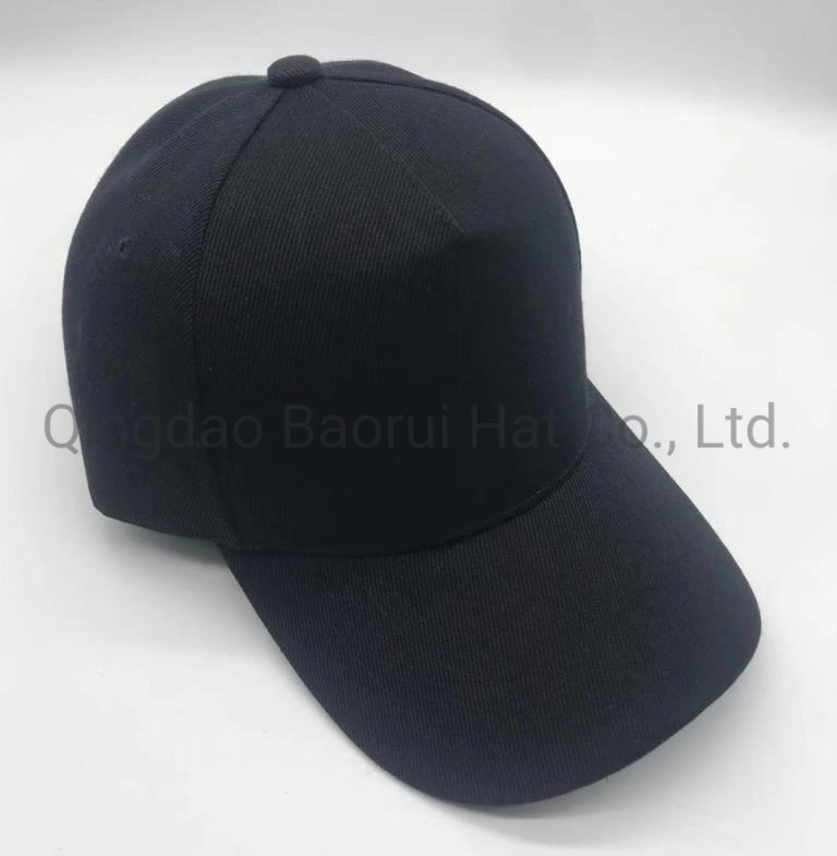 Blank acrylic Polyester Sports Caps Baseball Hats with Metal