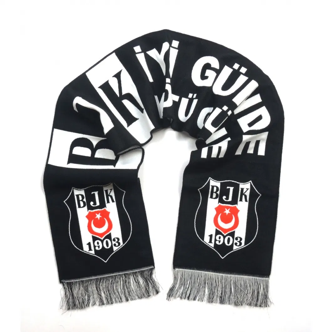 Custom Long Scarves Soccer Club Knitting Football Fans Scarf