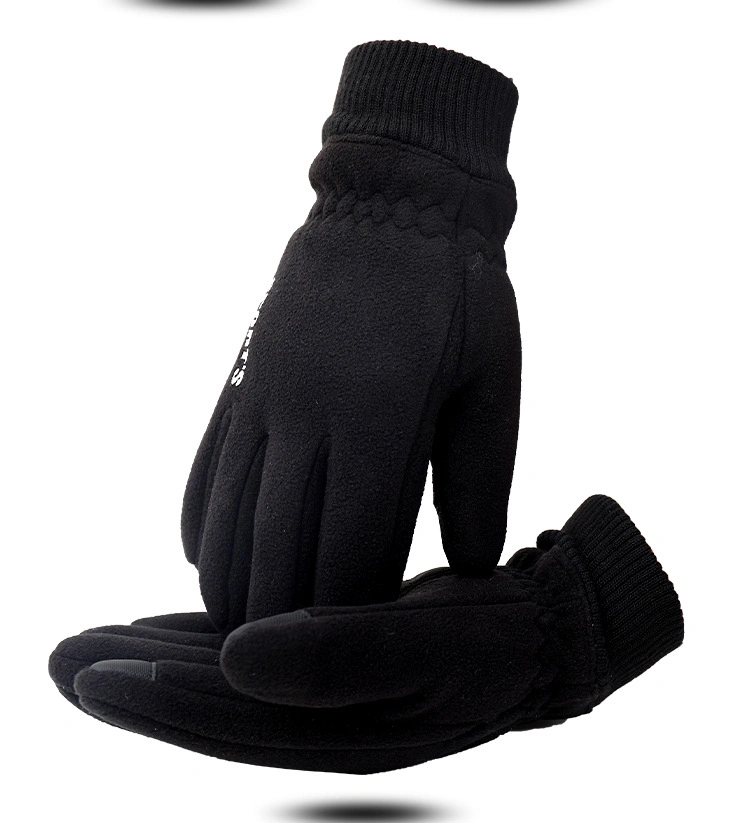 Winter Fleece Gloves for Mens Cheap Custom Warm Outdoor Sport Polar Fleece Gloves