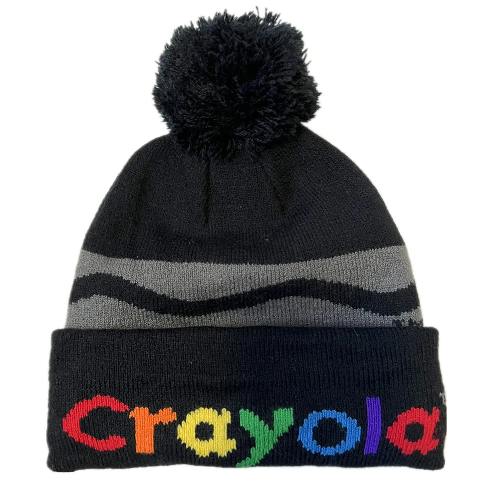 China Factory OEM Custom Logo Embroidered Acrylic Knitted Winter Beanie Hat