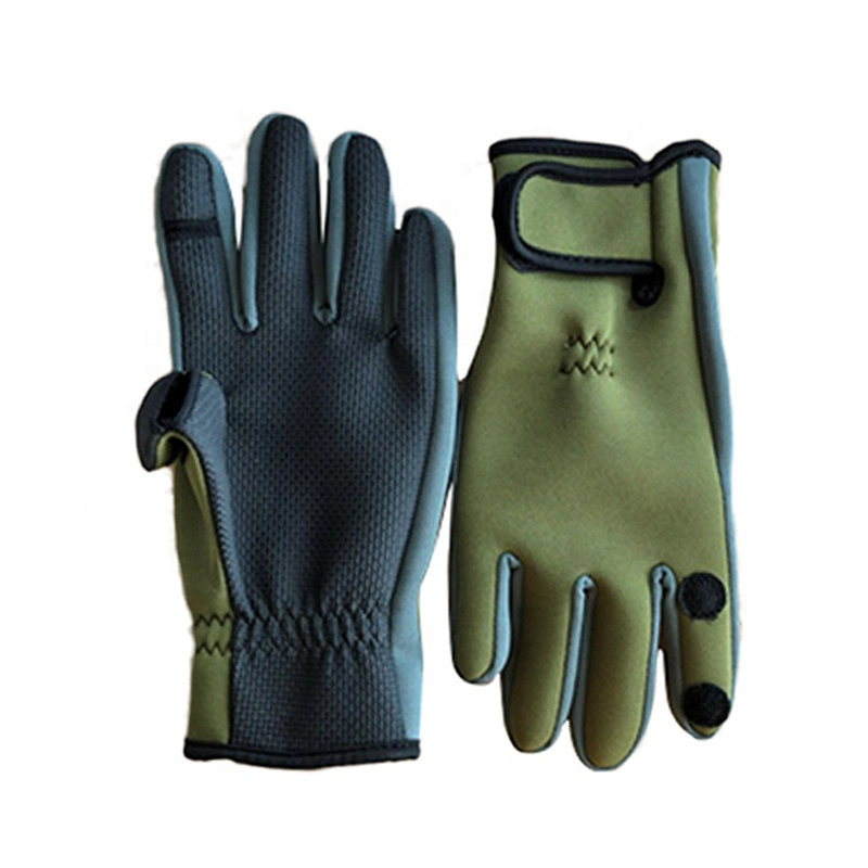 Fishing Gloves with 3 Fingerless for Men &amp; Women- Anti-Slip, Windproof, Waterproof, Warm, Lightweight, Great for Fishing, Kayaking, Outdoor Sports Esg12995