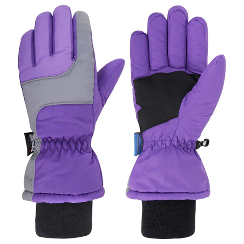 European USA Canadian Style Ski Gloves Mittens for Children Youths