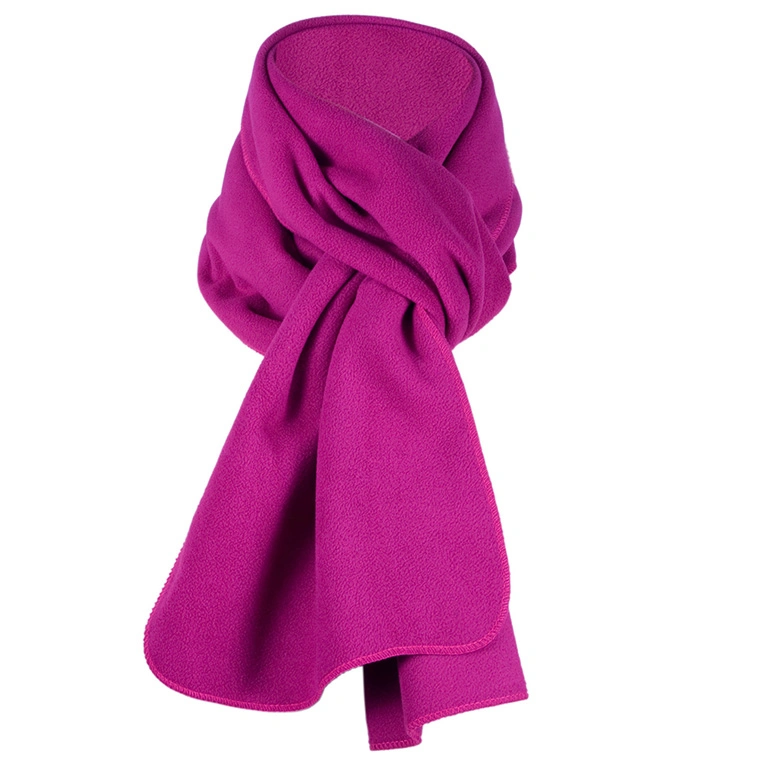 Wholesale Winter Customized Logo Anti-Pilling Polar Fleece Scarf