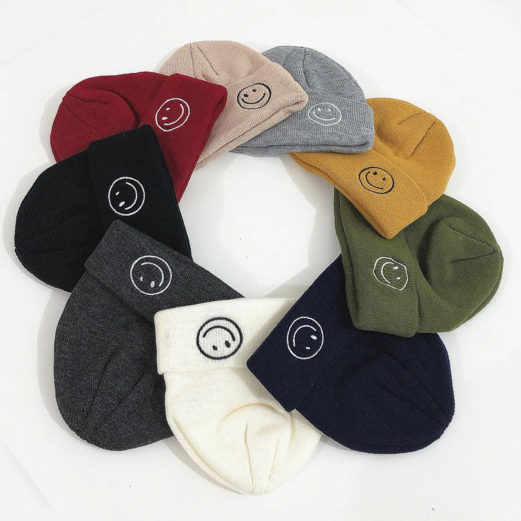 High Quality Wholesale Custom Beanie Tie Dye with Logo Unisex for Women Beanie Hats Fashion Washable China Foldable Stock Knitted Beanie Winter Cap Hat