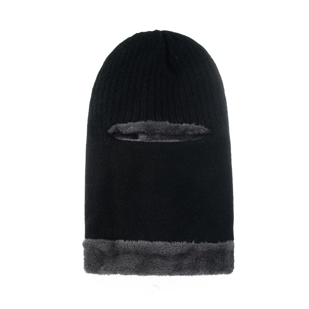 OEM New Design High Quality Knit Winter Hats Beanie Balaclava Custom All Over Print Jacquard One Hole Ski Masks