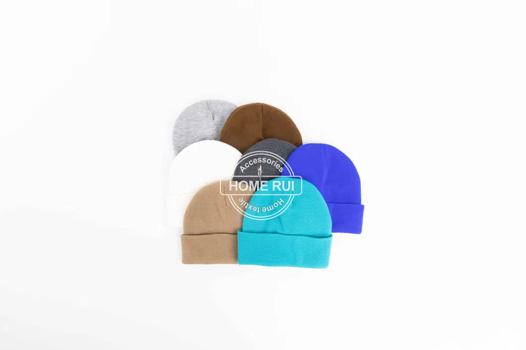 OEM Supplier Custom Adult Acrylic Jacquard Ribbed Low MOQ Fashion Winter Slouchy Beanie Hat Logo Tag POM POM