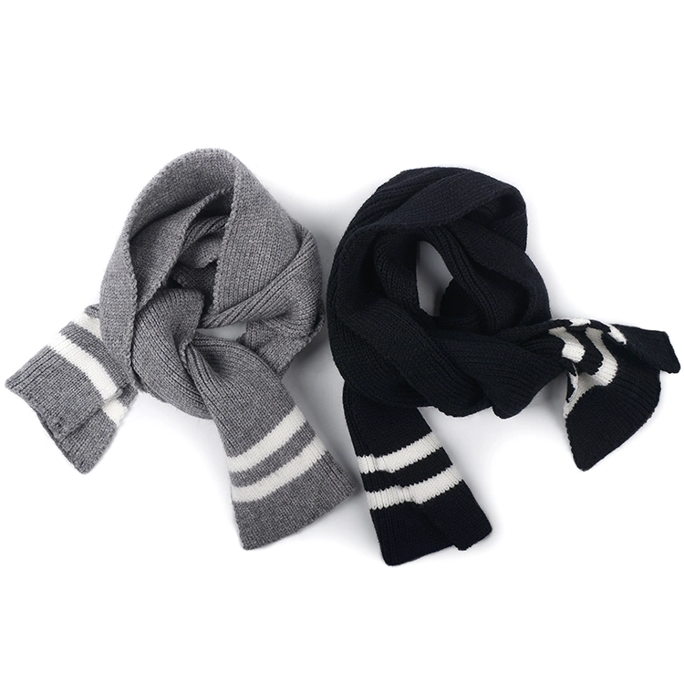 Knitted Beanie Scarf Set Soft Warm Acrylic POM POM Winter Thick Beanie Scarf with Lining for Kids