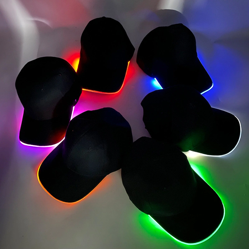 New Light-Emitting Cap Outdoor LED Light-Emitting Cap Baseball Cap Singing Props