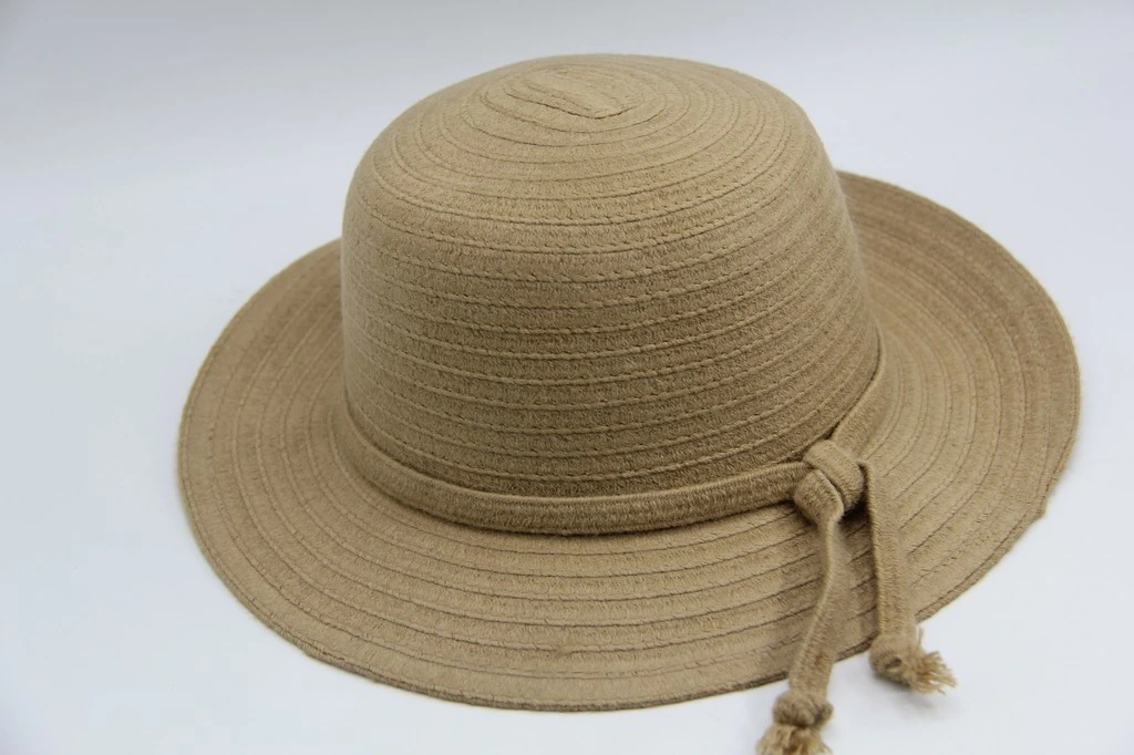 Adult Winter Polyester Straw Hat Shaping Hat Lady Style Single Color Fabric