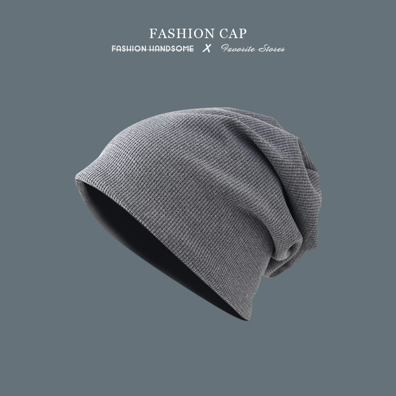 High Quality Big Elasticity Hotsale Fashion Unisex Loose Knitted Beanie Hat with Custom Label