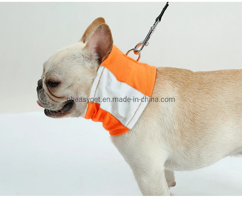 Reflecting Pet Scarf Dog Scarf Bandana Safety Neon Pet Neck Gaiter Teddy Golden Fluorescent Pet Scarf Collar Esg11534
