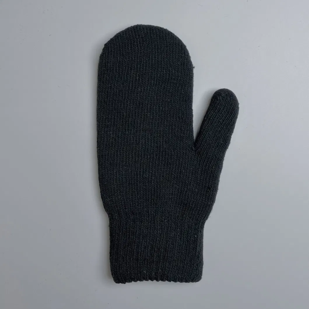 Winter Warm Double Layer Magic Knit Mitten with Soft Cozy Softee Fuzzy Fleece