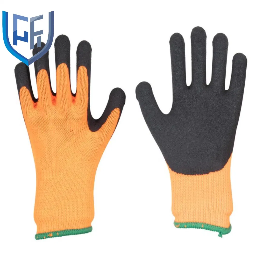 Mens Latex Foam Safety Work Hand Gloves for Winter Construction