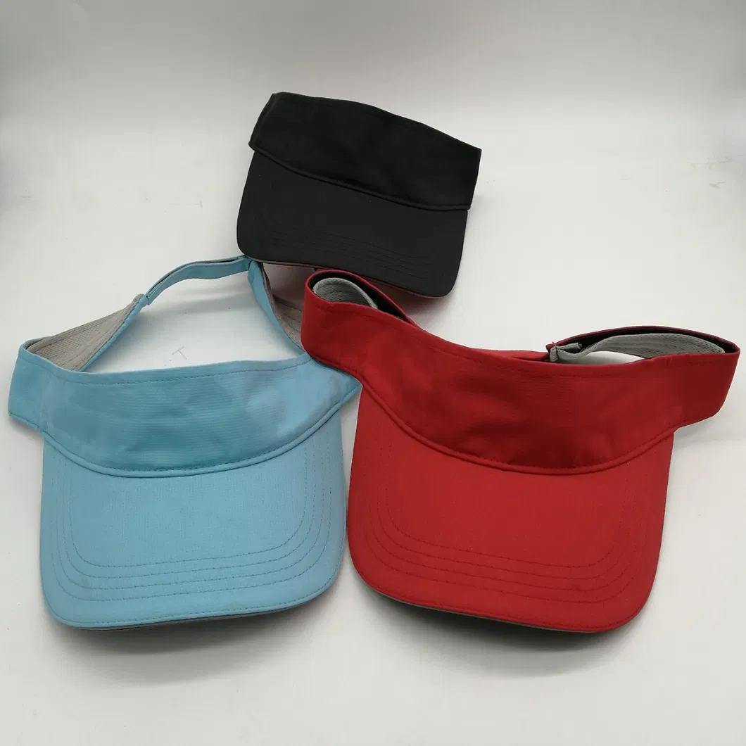 Wholesale OEM Sports Polyester Quick Dry Custom Sun Visor Cap Hat Factory Price