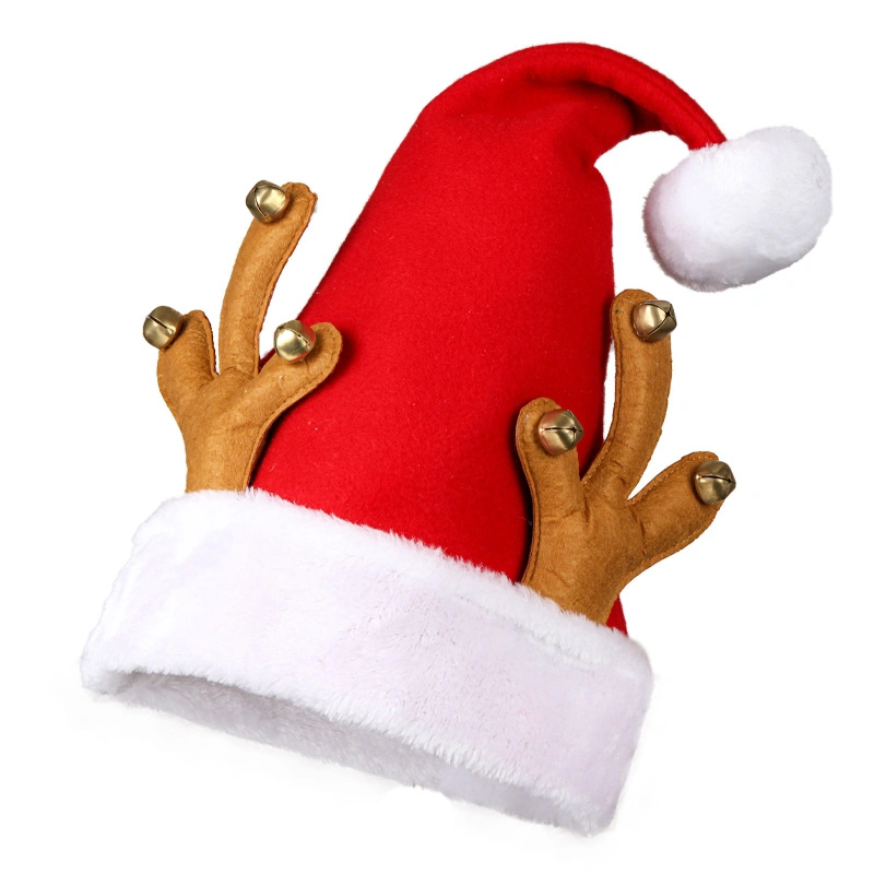 LED Xmas Hats Snowman Reindeer Knitting Felt Christmas Santa Hat