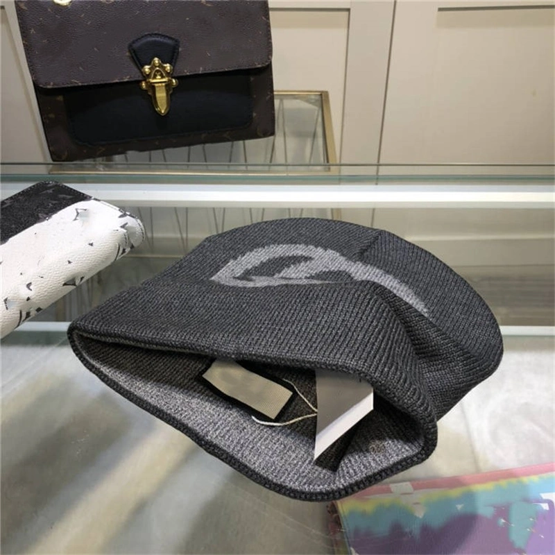 Designer High Quality with Custom Logo Winter Digital Print Jacquard Knit Beanie Custom Patch Mohair Beanies Hats