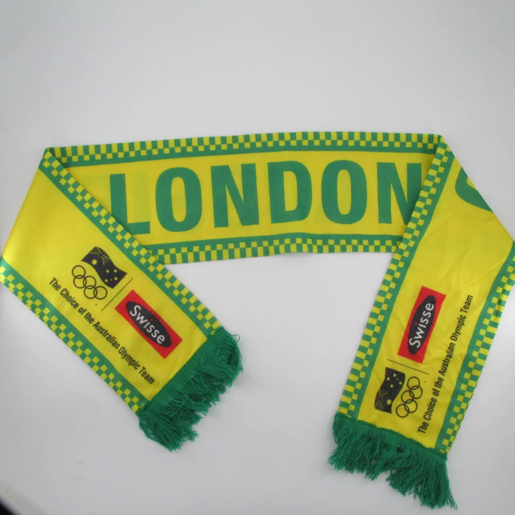 Polar Fleece Winter Football Scarf with Sublimation Printing