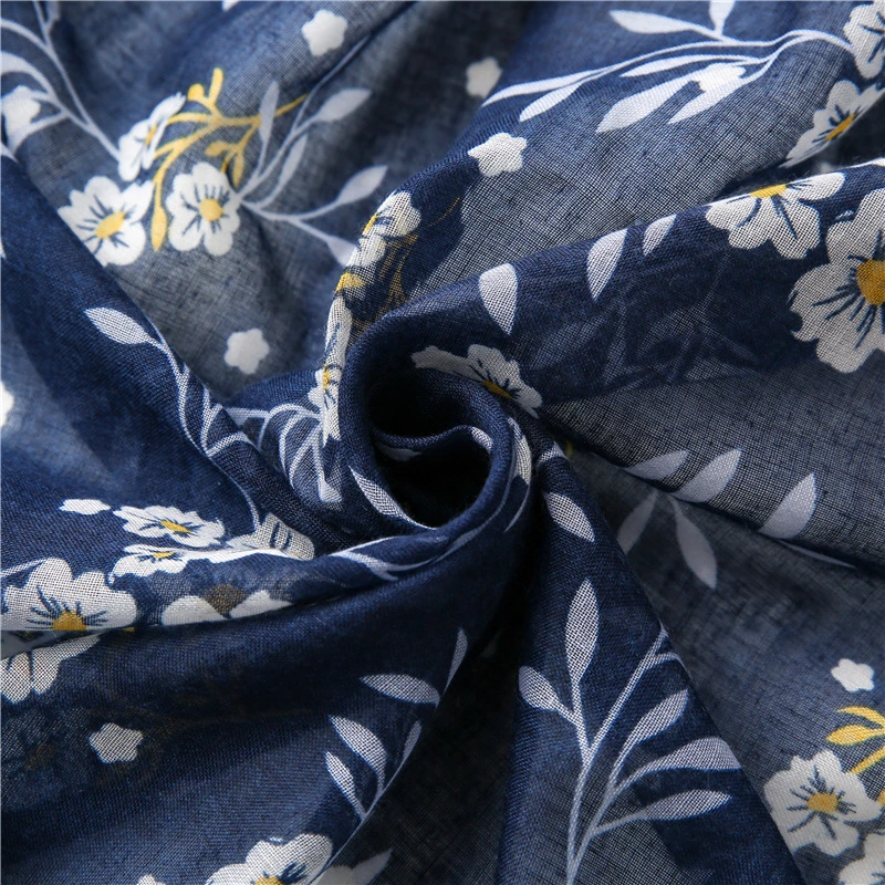 Fashion Vintage Bohemian Ethnic Scarf Boho Prints Shawl Long Tassels Warm Hijab Geometry Cotton Feeling Flora Printing Scarf for Women