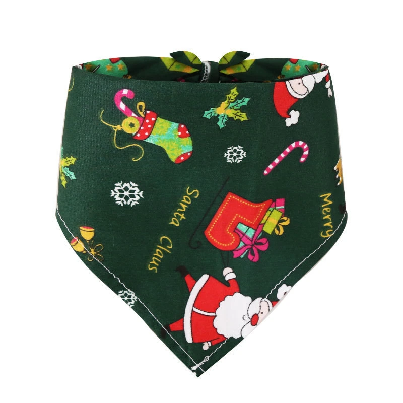 Xmas Decoration Pet Clothing Accessories Dog Bandana Triangle Scarf