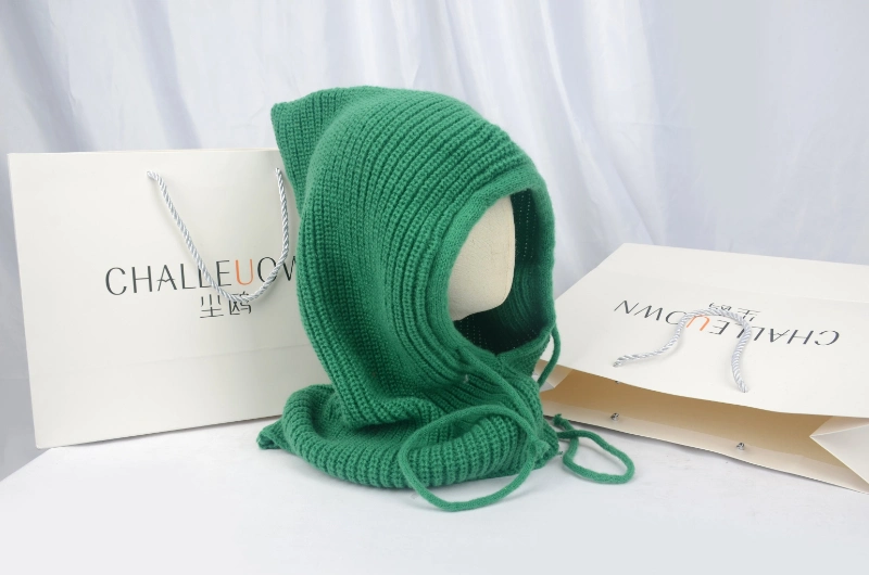 Winter Warm Knitted Balaclava Hood Hat Scarf
