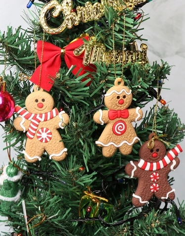 Gingerbread Man Ornaments for Christmas Tree Decoration