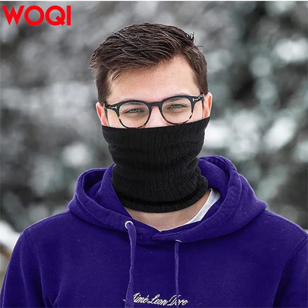 Woqi Warm Neck Gaiters Winter Wool Windproof Scarf Gaiters Mask Women Men