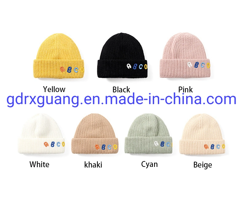 Wholesale High Quality Custom Embroidery Logo Warm Winter Beanie Hats