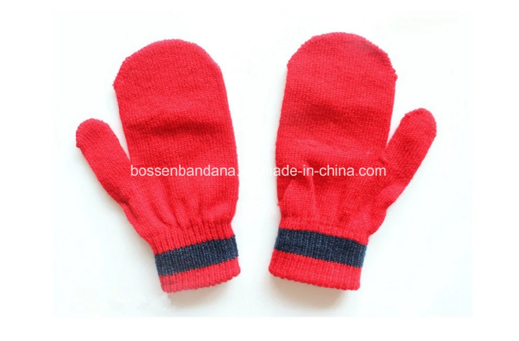 China Factory OEM Custom Design Jacquard Embroidery Winter Knitted Beanie Hat Scarf Gloves Set