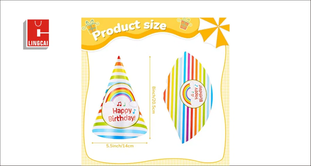 Fun Celebration Kit Happy Birthday Cone Party Hats