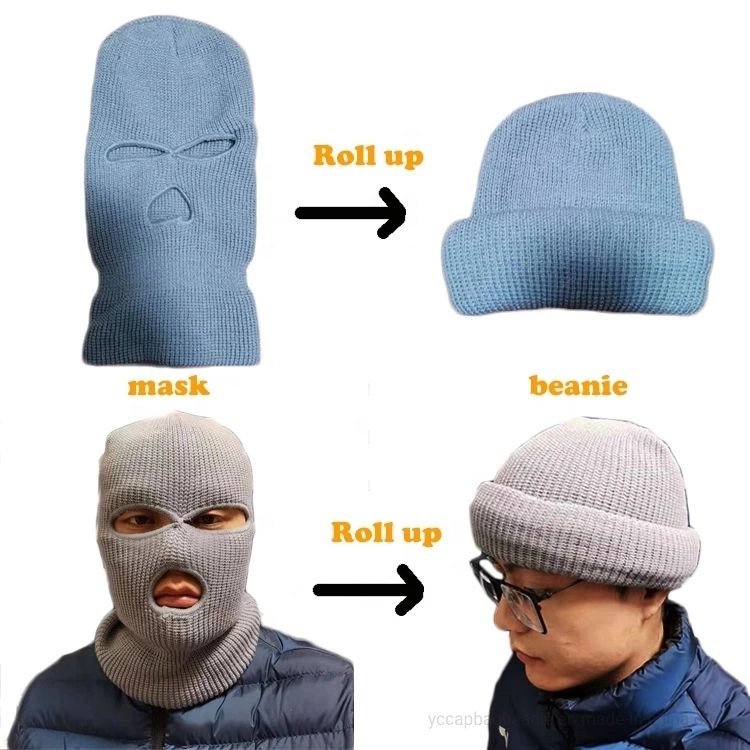 Custom Acrylic Ski Mask Face Cover Hat Winter Balaclava
