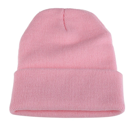 High Quality Winter Plain Dyed Custom Beanie Hat 100% Acrylic Warm Knitted Beanie Custom Logo