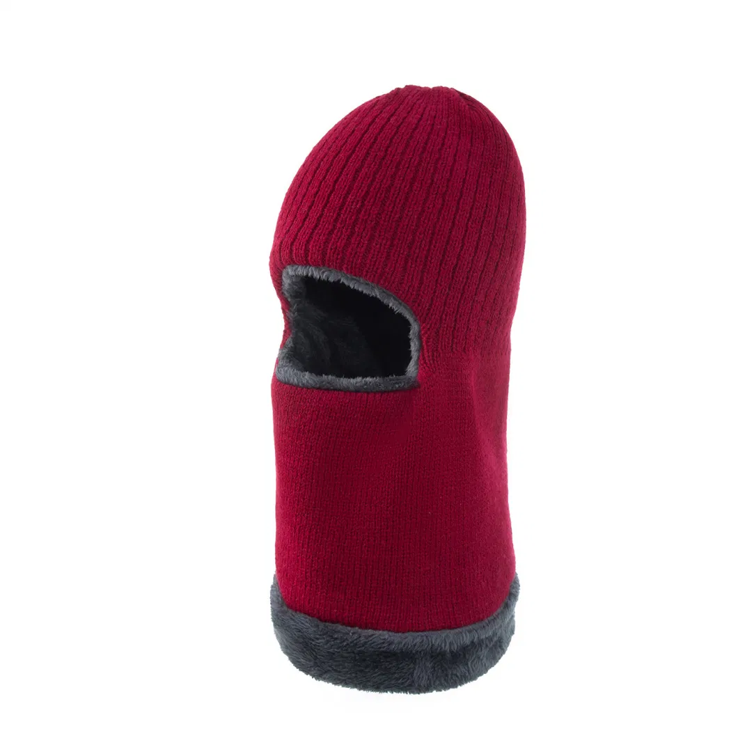 OEM New Design High Quality Knit Winter Hats Beanie Balaclava Custom All Over Print Jacquard One Hole Ski Masks