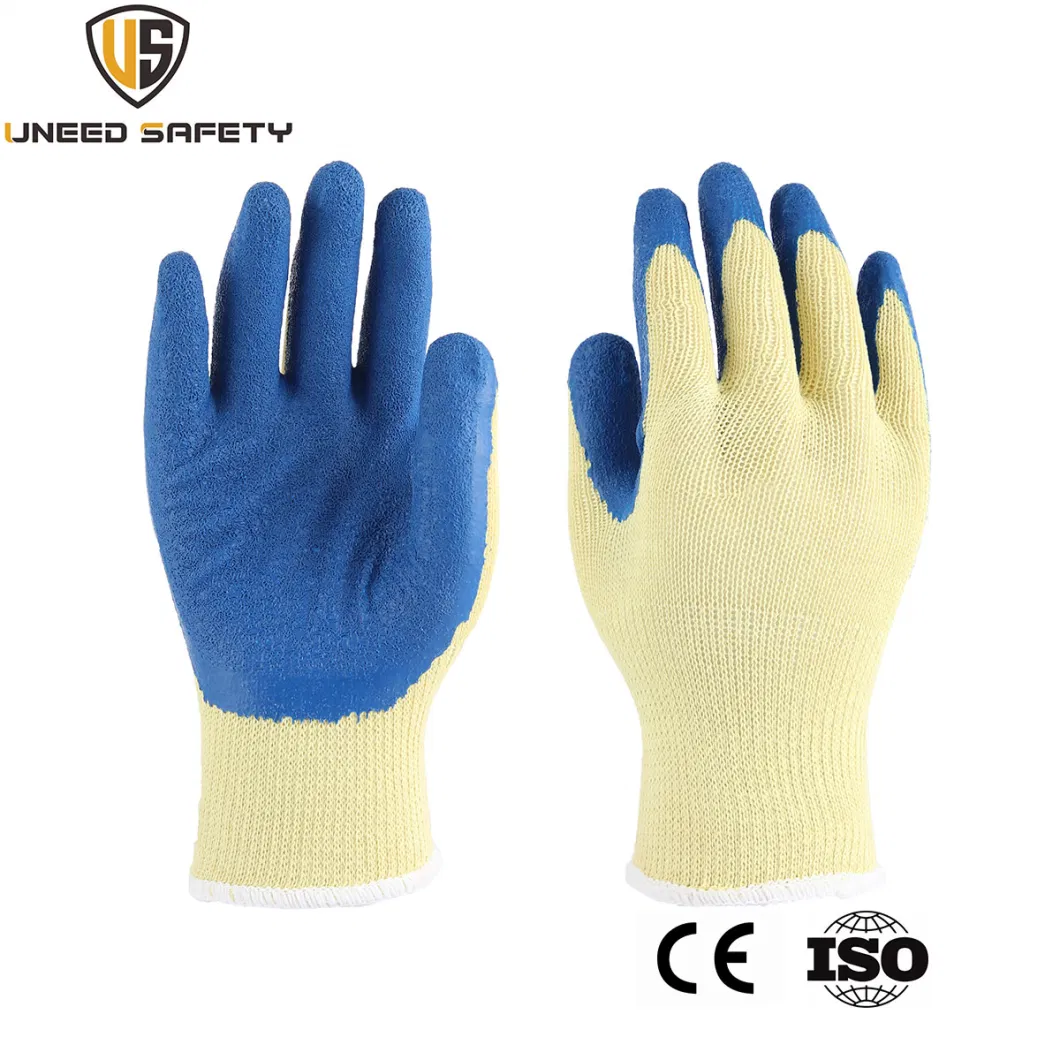 Custom Hand Working Gloves Crinkle Latex Coating Winter Gym Men Work Gloves