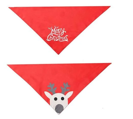 Cotton Pet Dog Triangle Bandana Christmas Collar Head Scarfs