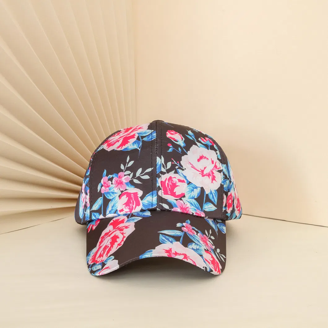 Autumn/Winter Adult Baseball Cap Cute Printed Floral Pattern Logo Fashion Baseball Cap Custom Baseball Cap