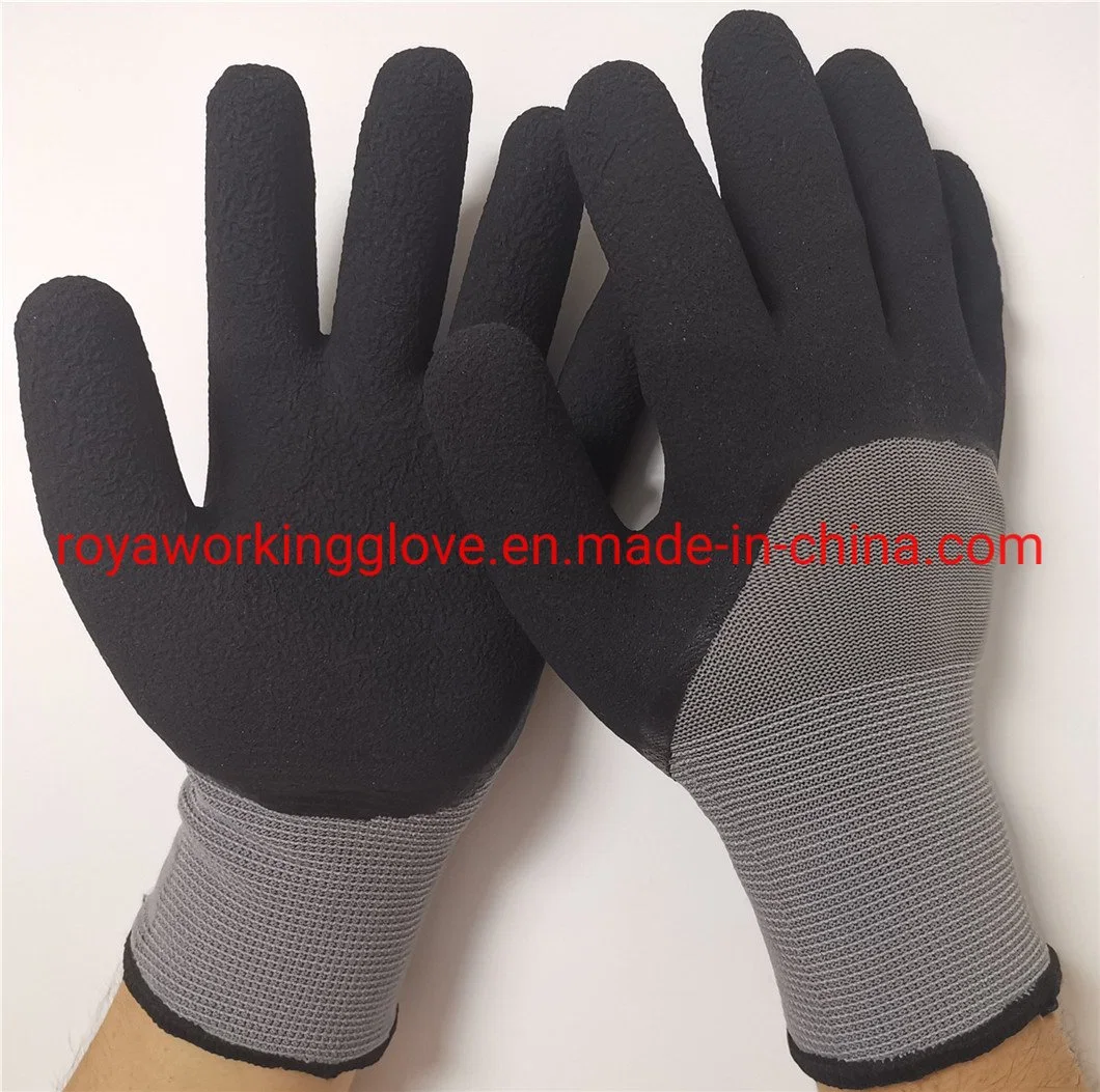 Wools Terry Double Liner Gloves /Warm Winter Gloves / Industry Work Gloves /Construction Safety Working Gloves