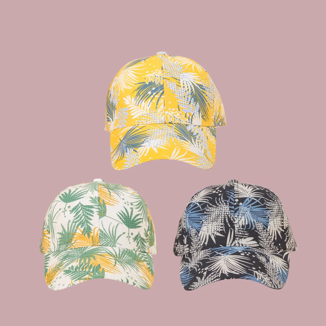 Autumn/Winter Adult Baseball Cap Cute Printed Floral Pattern Logo Fashion Baseball Cap Custom Baseball Cap