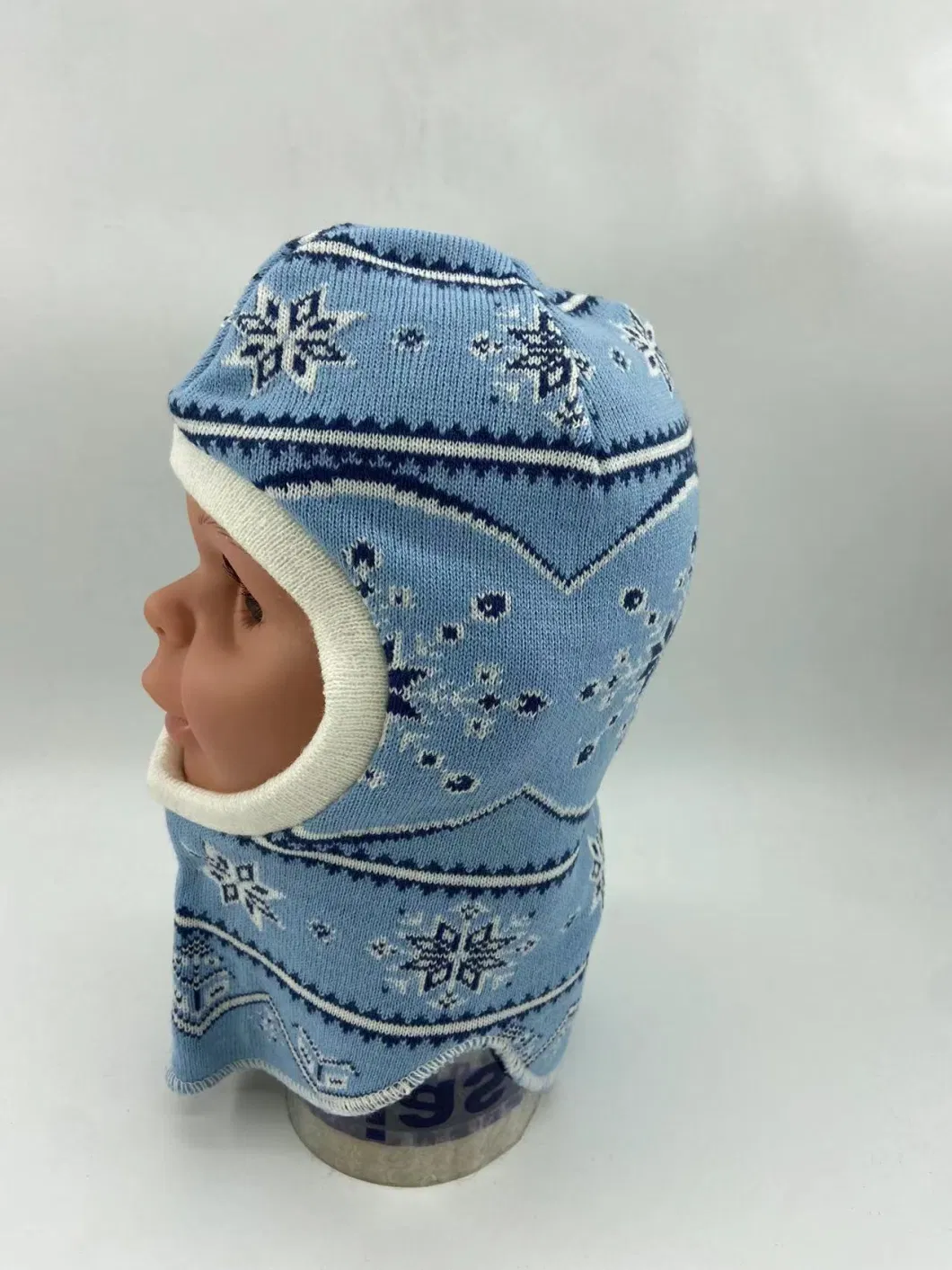 Baby Helmet Knitted Child Hat Winter Warmer Hat Balaclava