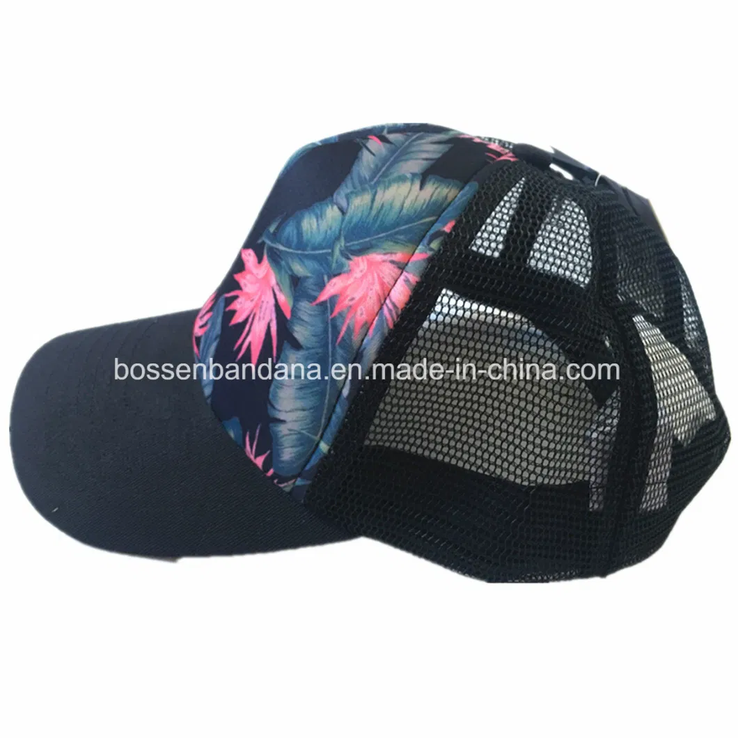 OEM Customized Logo Embroidered Cotton Grey Jersey Baseball Cap Hat with Mesh