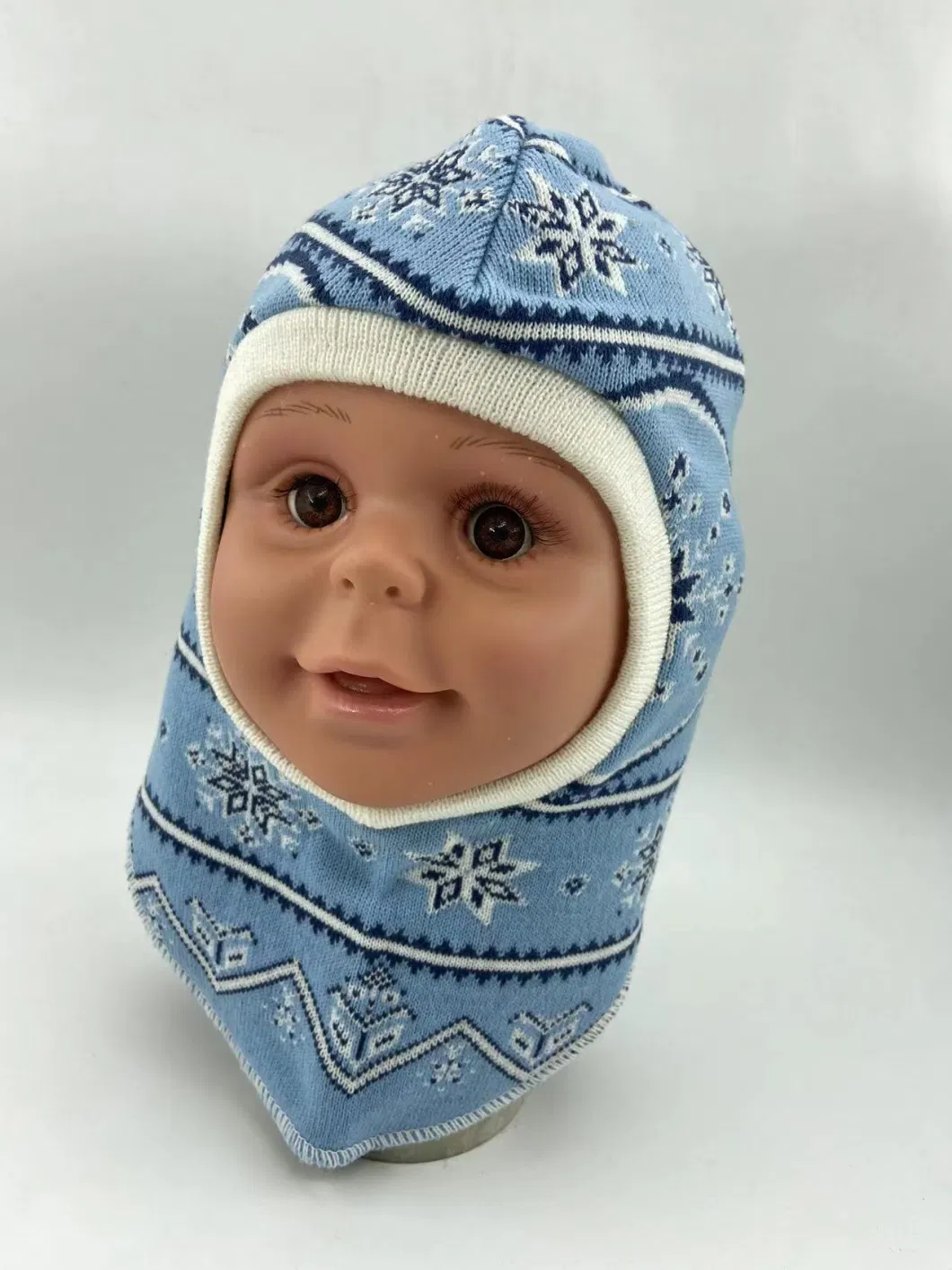 Baby Helmet Knitted Child Hat Winter Warmer Hat Balaclava