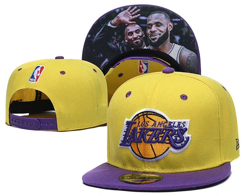 Wholesale Los Angeles Lakers Official Team Embroidery Basketball Snapback Baseball Cap Hat