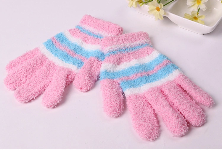 Soft Cozy Fuzzy Fluffy Winter Magic Gloves Knit with Softee Yarn Cheap