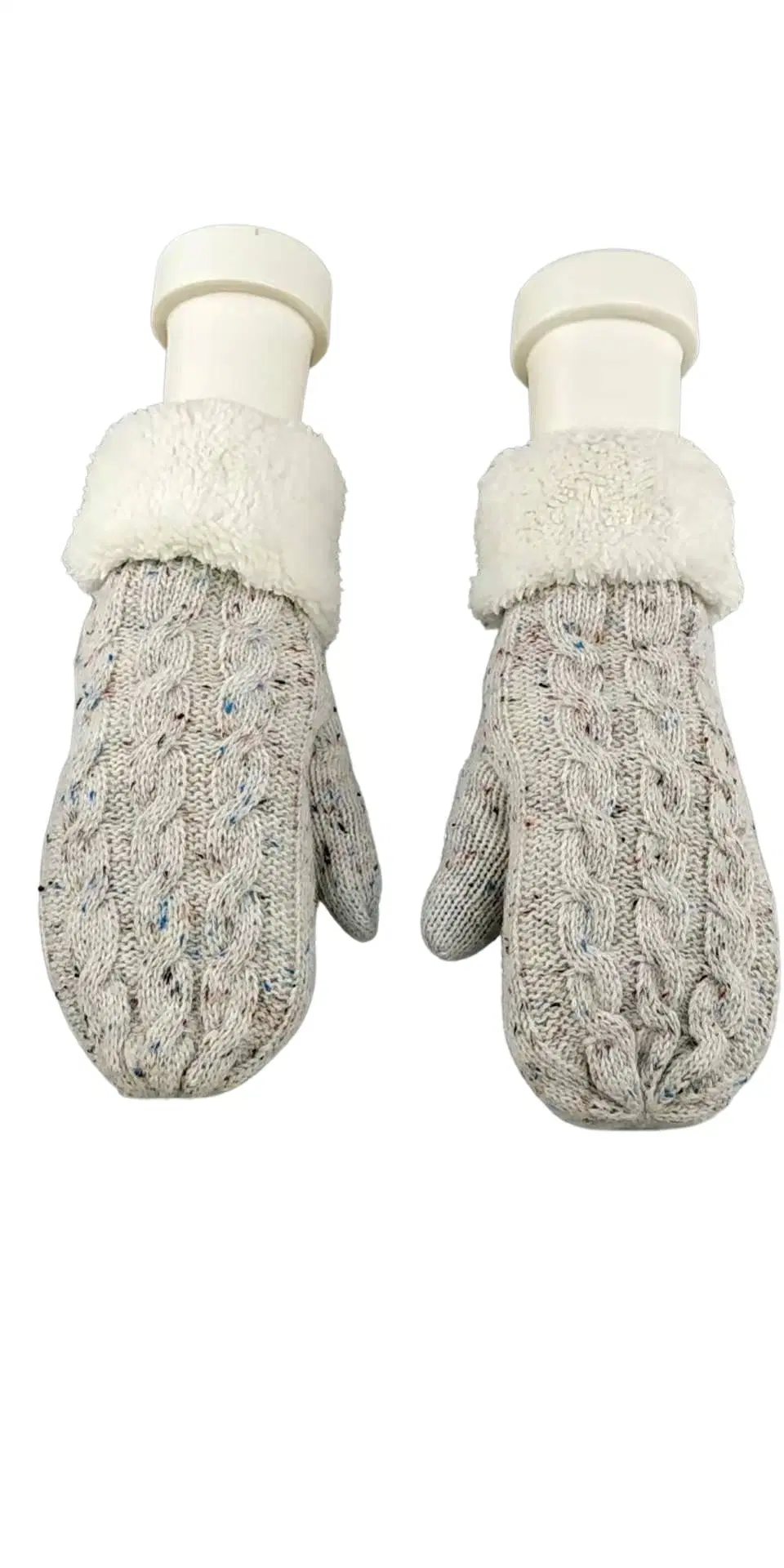 Chunky Knit Gloves Warm Mittens with Fleece Lining 162215gl