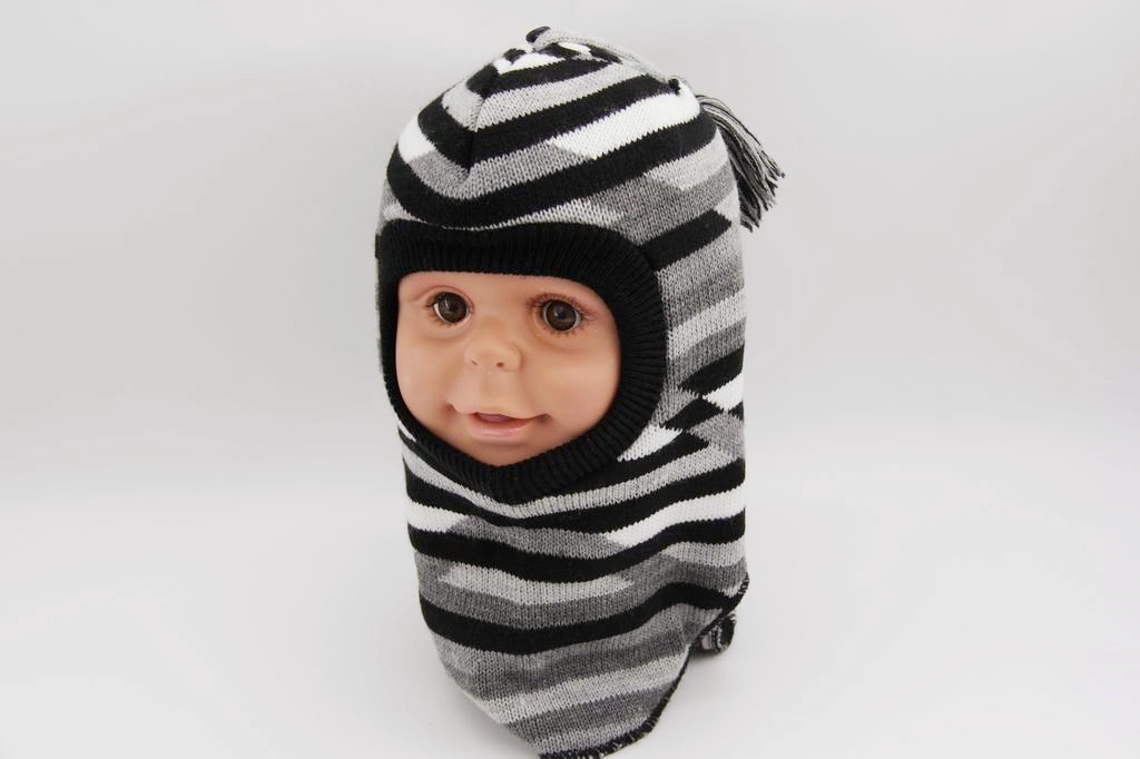Baby Boy Knitted Balaclava Warmer Winter Hat Helmet