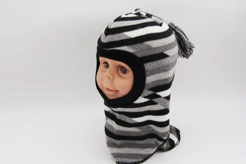 Baby Boy Knitted Balaclava Warmer Winter Hat Helmet