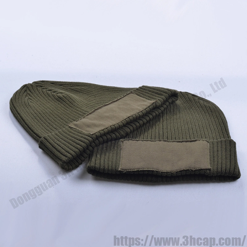 3hcap OEM High Quality Plain Winter Knitted Hats Custom Blank Warm Beanie